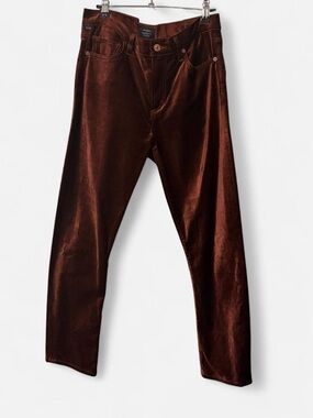 Midrise Slim Velvet Harlow Ankle Pants